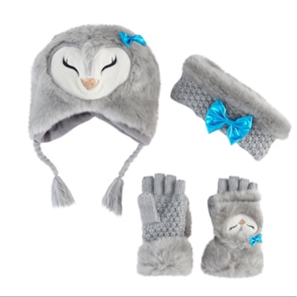 HOST PICK Owl beanie set- Girls size 4-16 - NWT